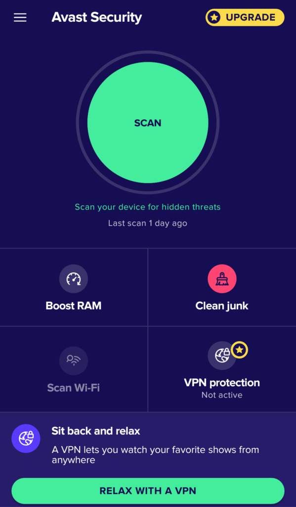 avast free mobile security android download