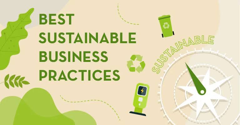 Concept of sustainable business practices